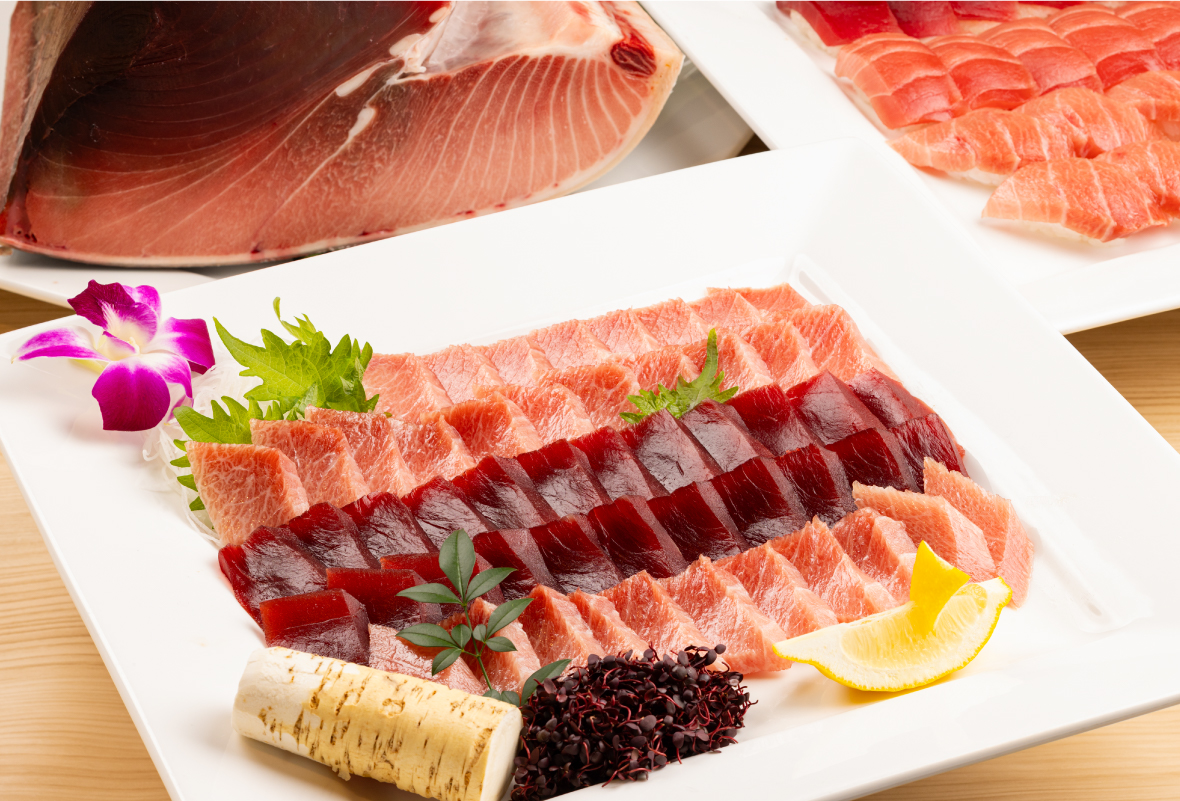 天然南マグロの食べ比べ